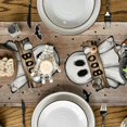 thumbnail image 3 of SM-XLHN Polka Dot Ghost Pumpkin Cat Boo Halloween Table Runner, Bat Seasonal Fall Kitchen Dining Table Decoration for Home Party Decor 13x72 Inch, 3 of 6