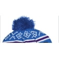 thumbnail image 2 of SWAK Girl's Emoji Peace Sign Knit Hat with Ear Flaps and Pom in 3 Vivid Colors, 2 of 4