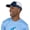 White - Navy, variant on Men's Running Cap - Recycled Athletic Hat for Sports, Tennis, Golf, Pickleball, Gym - White