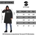 thumbnail image 5 of Mens Long Hooded Safety Rain Jacket Waterproof Emergency Raincoat Poncho Black Small, 5 of 5