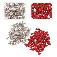 thumbnail image 2 of Rivets Décoratifs en Forme de Cône en Métal Rouge pour Projets DIY et Accessoires de Mode 50 Pcs, 2 of 8