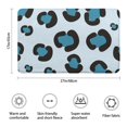 thumbnail image 3 of Light Blue and Black Of Leopard Print Bathroom Rugs Mat,Non Slip Microfiber Bathroom Rug,Rubber Backing,Soft Bathroom Mats for Bathroom Floor,Tub and Shower,17x27in(43x68cm), 3 of 5