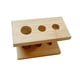 thumbnail image 3 of Soporte para cabezales de cepillo de dientes eléctrico, soporte de madera, soporte para mostrador, organizador de mostrador 3 agujeros, 3 of 9