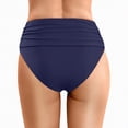thumbnail image 4 of HCNTES Women's Plus Size High Waisted Bikini Bottom Full Coverage Swim Bottom Bathing Suit Bottom(Dark Blue,L), 4 of 6