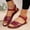 Wine, variant on AXXD Sandals for Women 9 New Summer Flat Bottom Round Toe Shoes Casual Beach Roman Sandals