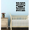 thumbnail image 3 of Bronco Buster Wanted Vinyl Lettering Art Wall Decals Bedroom Decor Quote 23x23-Inch Black, 3 of 5