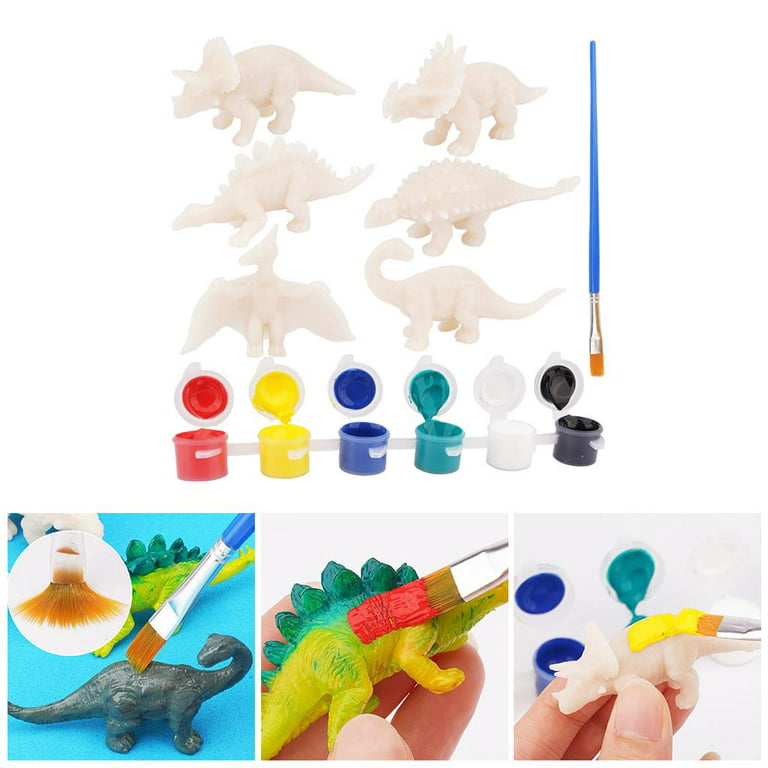  FUNZBO Dinosaur Painting Kit - 18 Dinosaurs Toys for Kids 3-5,  Painting Tools, Kids Art Set & Playmat, Dinosaur Birthday Party Supplies, Art  Set for Kids 4-6, 5 Year Old Boy
