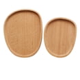 thumbnail image 2 of Coofit Wooden Plate Oval Shape Serving Plate Cheese Board Bread Serving Tray Home Decoration for Party Food Eating, 2 of 6