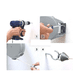thumbnail image 4 of Tender Ropa Colgador Pared Extensible Retractil Color gris, 4 of 4