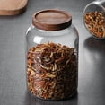 thumbnail image 5 of Tarro de Vidrio Hermético de 44 Oz con Tapa de Madera para Almacenamiento de Alimentos Azúcar Harina y Pasta, 5 of 5
