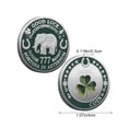 thumbnail image 3 of HuiXinOu Four Leaf Clover Commemorative Coin Good Luck Charm Souvenir Token for Friends Family Gift Success Wealth Health, 3 of 6
