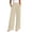 #11Khaki, variant on No Boundaries Womens Loose Fit Wide Leg Pants High Waist Double Button Front Pleats
