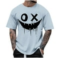 thumbnail image 2 of Men's Graphic Tees Printed Casual Summer Tee Tops Short Sleeve T-Shirts Fashion Tees, 2 of 7
