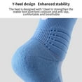 thumbnail image 2 of Hehanda Thickened Towel Bottom Solid Color Breathable Basketball Socks, 2 of 6