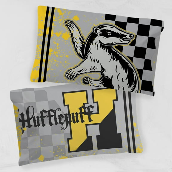 Harry Potter Hufflepuff Reversible Pillowcase 1 Count