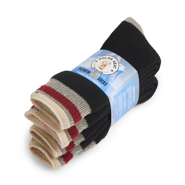 Polar Heat Nanuuq Men's High Performance Crew Socks, 3-Pack photo 4