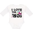 thumbnail image 3 of Inktastic I Love the '80s-musical Notes Boys or Girls Long Sleeve Baby Bodysuit, 3 of 5