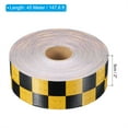 thumbnail image 2 of Uxcell Reflective Tape, Waterproof Self Adhesive High Visibility Caution Warning Safety Tape Gold/Black, 2 of 7
