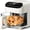 White, variant on 4.5 QT Air Fryer,1500W Portable Airfryer with Digital Touch Control 8 Cooking Presets and Visible Window,Dishwasher Safe Basket with No Coating,Up to 400°F -Black