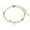 Gold D, variant on Bracelets Fashion Double Chain Stacking 26 Letters Gold Stainless Steel Bracelet Initials For Women Girls Jewelry Chain, 17-22 cm, Gold M