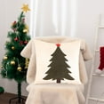 thumbnail image 4 of 4pcs Christmas Lights Outdoor Fall Decor Christmas Velvet Embroidery Christmas Tree Bolster Living Room Sofa Cushion Bed Pillow Christmas Decoration Gifts, 4 of 6