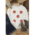 thumbnail image 2 of Casual White Sweatshirt with Sequin Pumpkin Patch - Perfect for Autumn Style - [ZhiHiMeRi] | L, 2 of 7