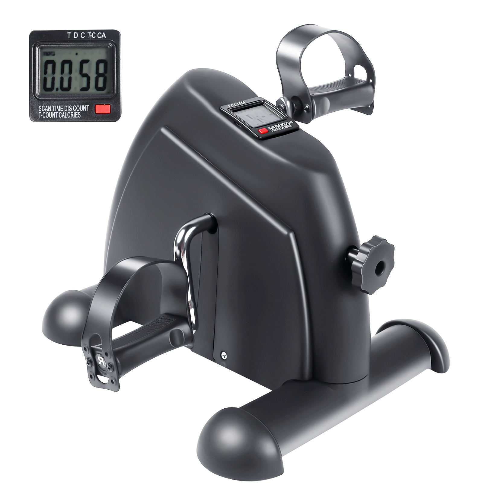 Pedal Exercise Bike, Under Desk Bike Pedal Exerciser, Portable Mini