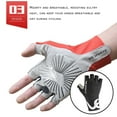 thumbnail image 1 of Cycling Mitten Half-finger Shock Padded Glove Anti Slip Riding Fingerless mitten resuable Portable Riding Fingerless Shockproof Bike Gloves, Black, L, 1 of 8