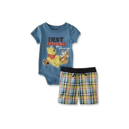 Disney Infant Boys Pooh & Tigger Best Friends Baby Outfit Shorts &