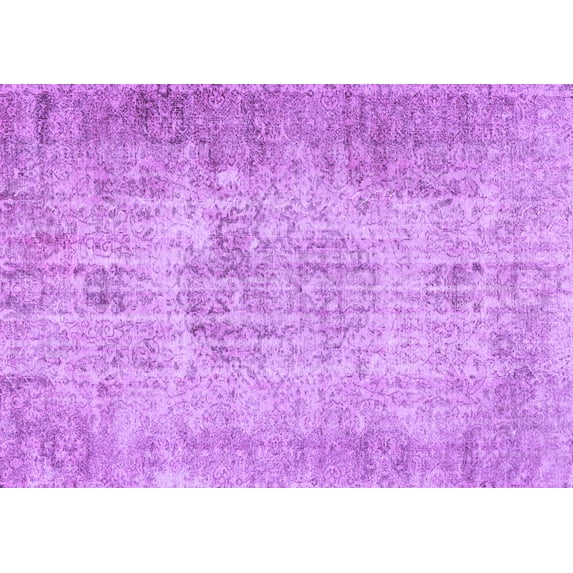 Ahgly Company Indoor Rectangle Persian Purple Traditional Area Rugs, 3' x 5'