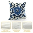 thumbnail image 4 of Fenyluxe Navy Blue Boho Pillow Covers, Bohemian Ethnic Carpet Pattern Design Decorative Throw Pillows Blue Print Farmhouse Cushion Pillow Covers for Sofa Couch Outdoor Decor 12x12in, 4 of 5