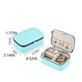 thumbnail image 5 of Amaiiu Earring Necklace Bracelet Storage Box Bangle Wristwatch Display Case Portable Large Capacity Dustproof Carrying Boxes Jewellery Blue, 5 of 9