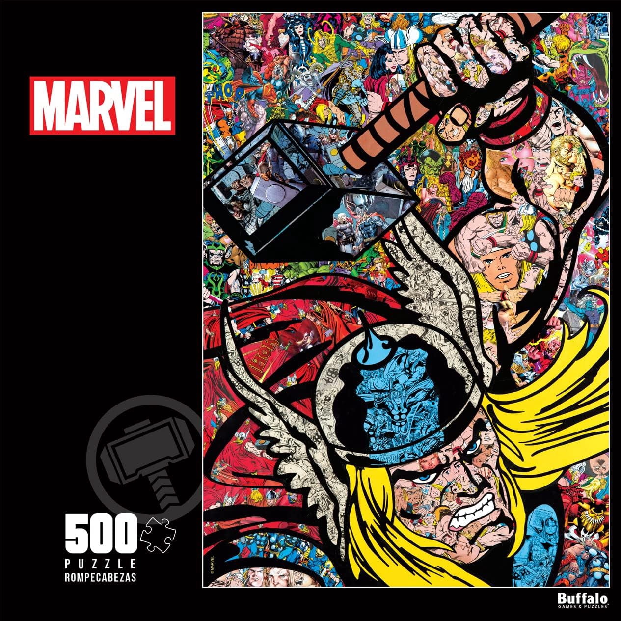 Buffalo Games 500-Piece Marvel Thor Collage Jigsaw Puzzle