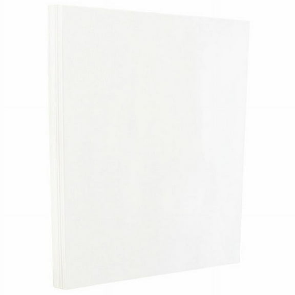 JAM Paper Glossy, 8 1/2 x 11, White 2 Sided, 100lb, 50 per Pack