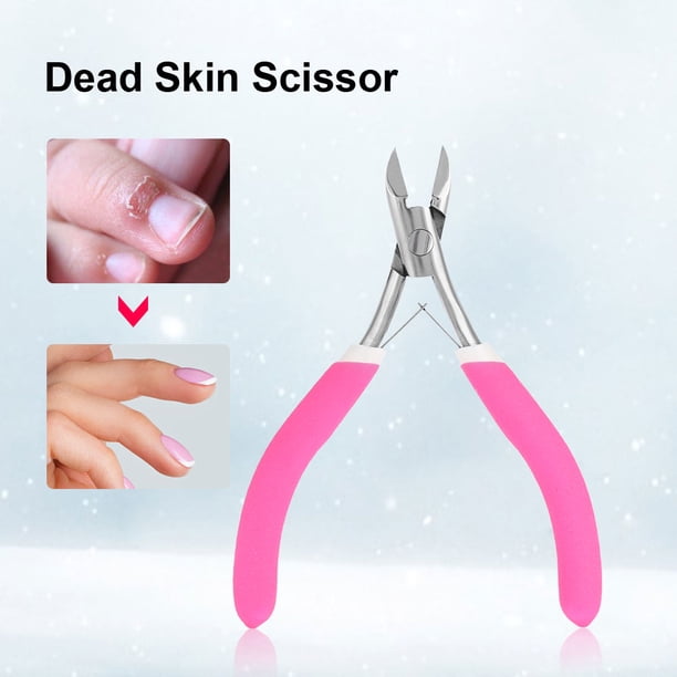 Cortaúñas, cutícula de uñas de acero inoxidable, cortaúñas de acero inoxidable, herramienta de belleza para el cuidado de las uñas, rendimiento probado