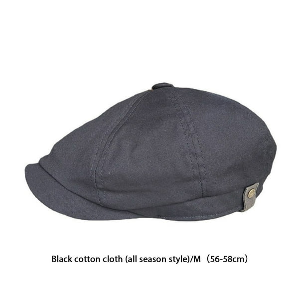 Spring Woman Man Hats Vintage Style Breathable Soft Comfortable Cap  Headwear Accessory for School Office Outdoor Activity Black M Type 2 