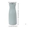 thumbnail image 3 of Sage Green Twine Textured Vase, Living Room Shelf Decorations, Green Decor for Home Room Accent, Display Dried Floral Arrangements, 3 of 4