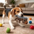 thumbnail image 4 of Tough Squeaky Badger Dog Toy for Aggressive Chewers - Reinforced Stitching Plush Toy for Medium Dogs, Puppy Teething Relief, Durable Chew Toy, 4 of 8