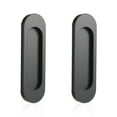 thumbnail image 2 of Becaristey 2pack/lot Non-pointy Sliding Handle For Balcony Doors Kid-friendly Rustproof Non-deforming Aluminum Black, 2 of 6