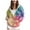 Z2-Multicolour, variant on zaveiop Zip up Hoodies for Women Tie-Dye Acid Wash Oversized Sweatshirt Fall Fashion Jacket Cute Y2k Winter Teen Girls Pullover (Purple, L)