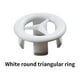 thumbnail image 3 of Advancent 6 piezas de anillos de cubierta de desbordamiento de fregadero de estilo moderno de oficina, orificio para lavabo de baño, inserto de Accesorios de baño Cruz Blanca, 3 of 6