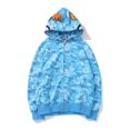 thumbnail image 1 of Nueva tendencia tiburón sudadera con capucha estampado de camuflaje algodón casual suelta cremallera chaqueta con capucha para hombres mujeres Xinda, 1 of 2