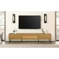 thumbnail image 4 of 80-inch TV Entertainment Center | Multi-Functional Storage with High-Quality Hinges | Bohemian Style Rattan | Sturdy and Waterproof, 4 of 5