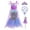 Set A, variant on Girls Mermaid Princess Costume Sequins Party Dress with Accessories