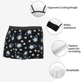 thumbnail image 5 of Wukai Daisies Flowers Print Men’s Underwear Breathable Boxer Briefs,&nbsp;Moisture Wicking & Breathable-Small, 5 of 7