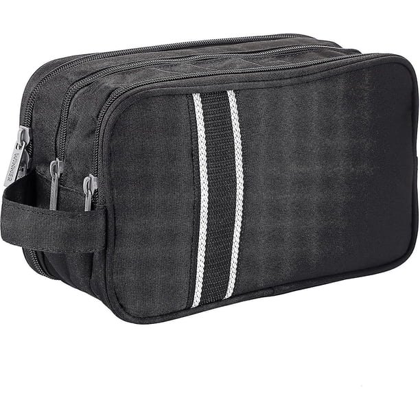 Bolsa organizadora de separación de ropa seca y húmeda con 3 compartimentos (negro)