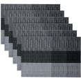 thumbnail image 2 of Juego de 6 manteles individuales MACHAO PVC lavables antideslizantes 45 cm x 30 cm, 2 of 5