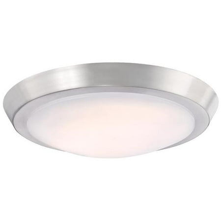 

11 in. LED Flush with Frosted Acrylic Shade White
