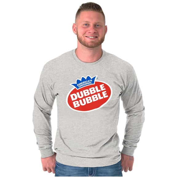 Vintage Dubble Bubble Gum Double Logo Long Sleeve TShirt Men Women Brisco Brands S