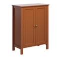 thumbnail image 3 of Ktaxon Bathroom Floor Cabinet Storage with 2 Doors and Adjustable Shelves, Brown, 3 of 10